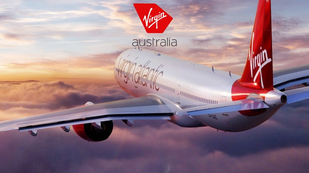 Aeronave da Virgin Australia no ar